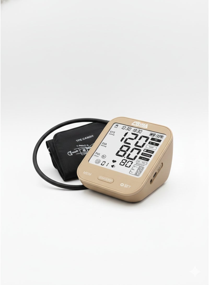 بريما خلي متابعة ضغط الدم أسهل مع جهاز ذكي يقيس بدقة وينطق النتائج شاشة كبيرة وأزرار بسيطة مناسب للبيت وكبار السن يوفر وقتك يوميًا إحساس أمان راحة ثقة استخدام سهل مستمر - Image 2